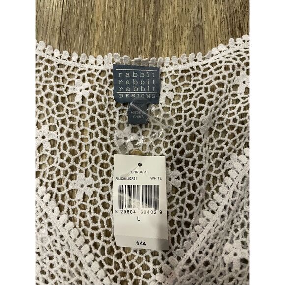 Rabbit Rabbit Rabbit Designs Large Cotton Cardigan New - Picture 2 of 5